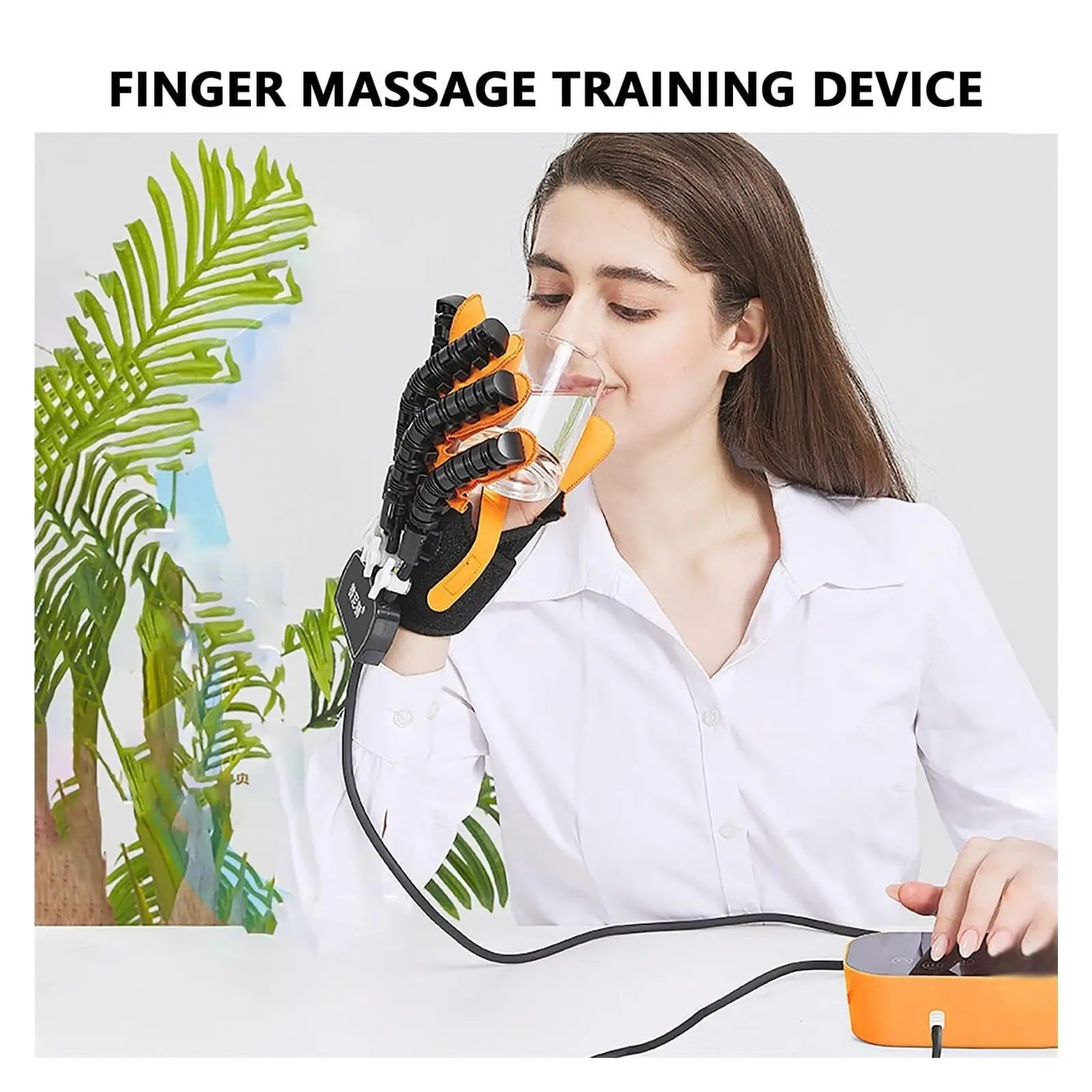 Factory Wholesale Cross Border Electric Intelligent Robot Finger Separate Training Gloves Hand Massager Stroke Hemiplegia Hand
