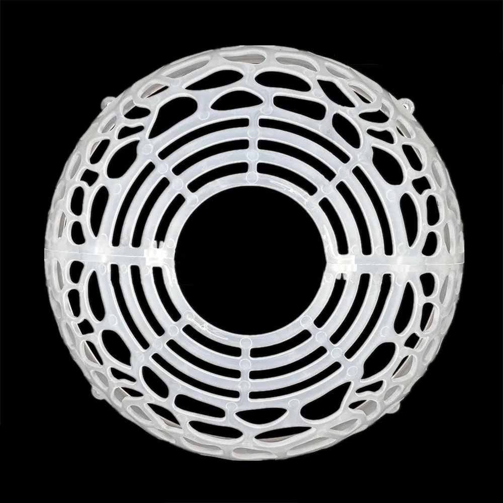 Hollowed Plants Soil Protector Cover Plastic Replaceable Floral Hole Cover Transparent Aquatic Plant Suspension Ball