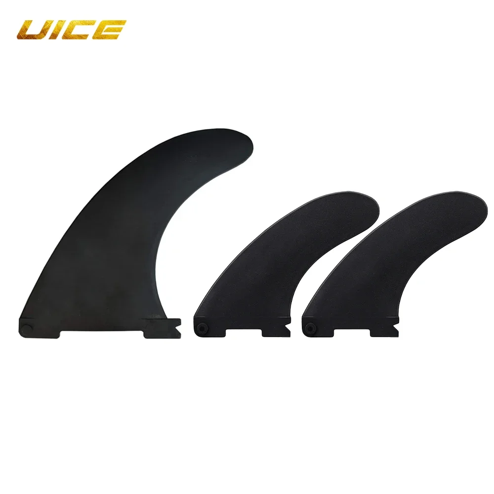 3pcs Paddleboard Fin Surf Fin Set Detachable Plastic Center Side Fins For Sup Paddle Board Accessory