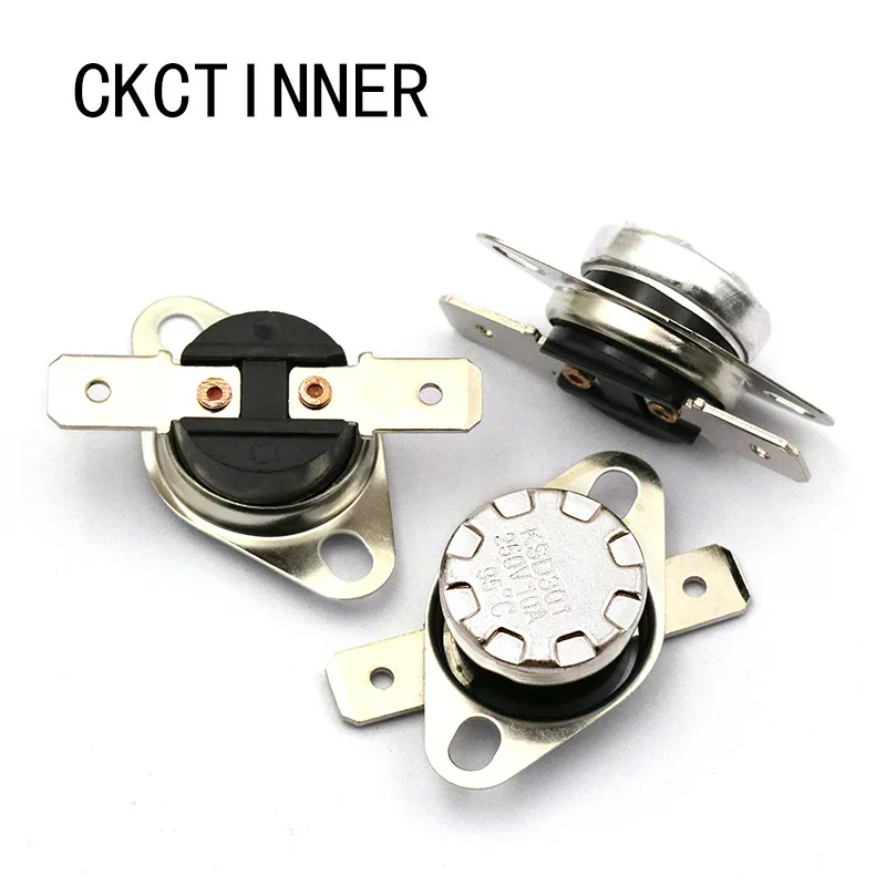 1pcs  10A 250V 40-130  degree KSD301 Normally open Temperature Switch Thermostat 40 45 50 55 60 65 70 75 80 85 90 95 100 110 120