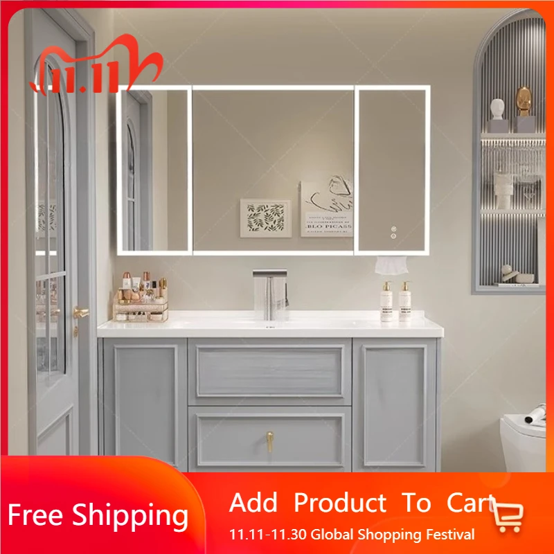 

Vanity Perfume Bathroom Cabinet Toilet Shelves Mirror Sink Bathroom Cabinet Modern Mirror Cupboard Archivadores Room Furniture