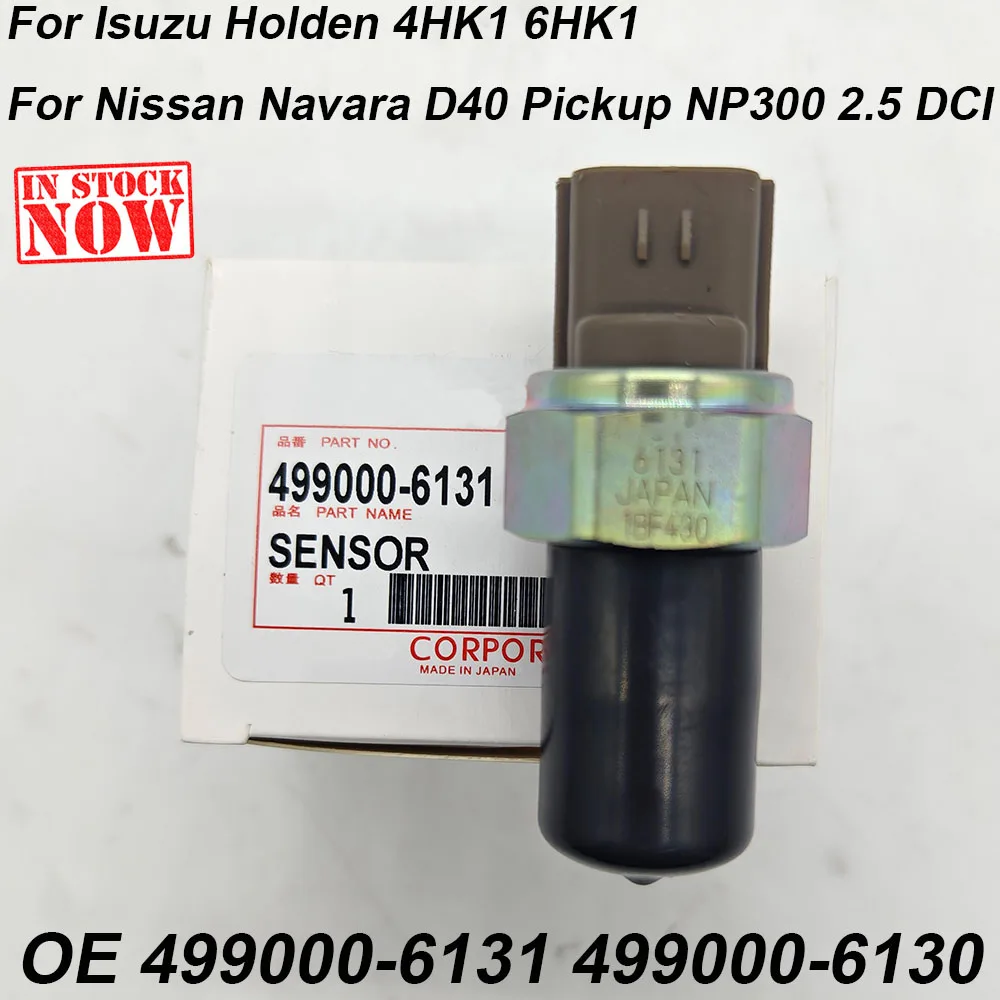 

New For D-enso 499000-6131 499000-6130 Common Rail Fuel Pressure Sensor For N-issan Navara I-suzu Holden 4HK1 6HK1