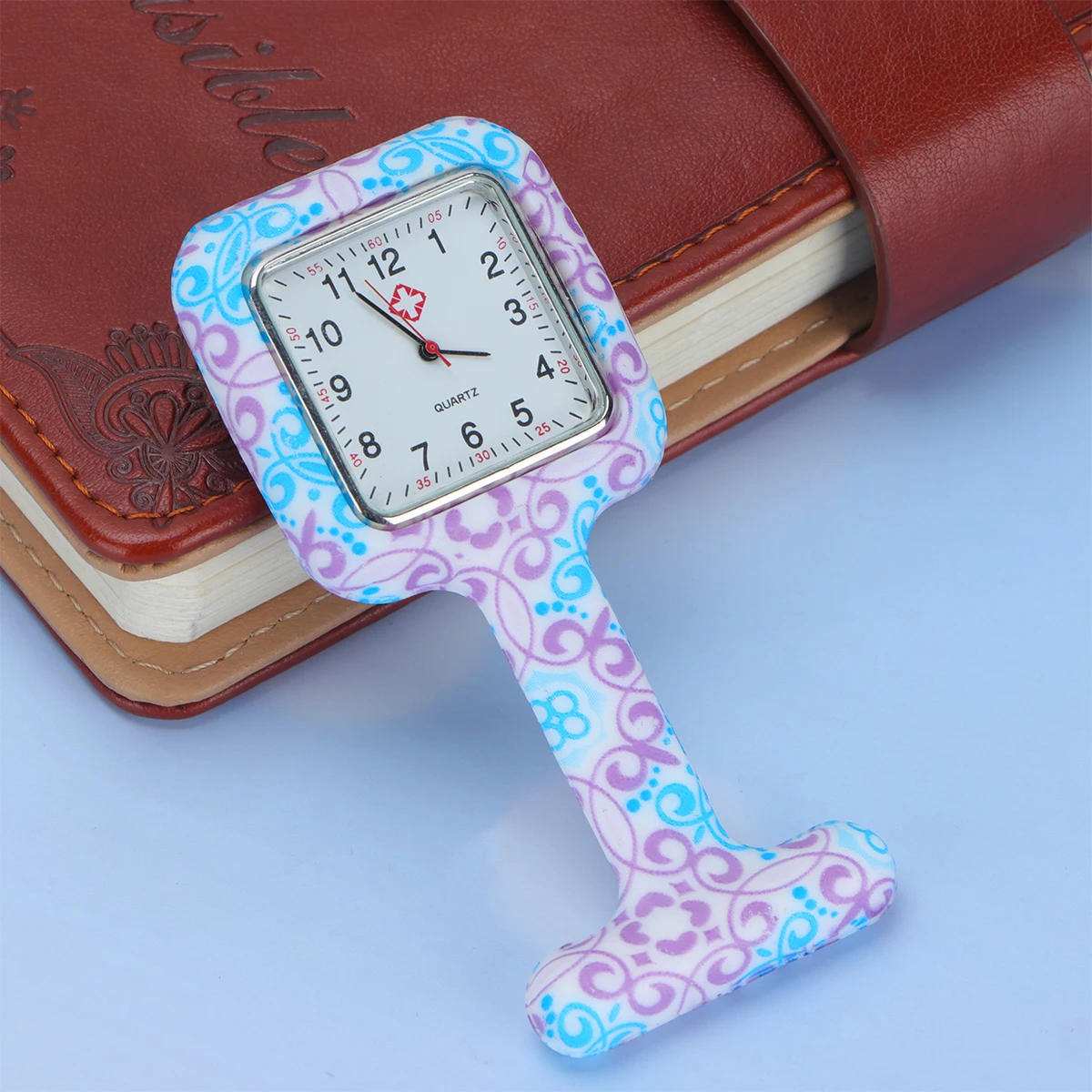 

Ladies Silicone Nurse Table Medical Watch Printing Square Hanging Women's Watches