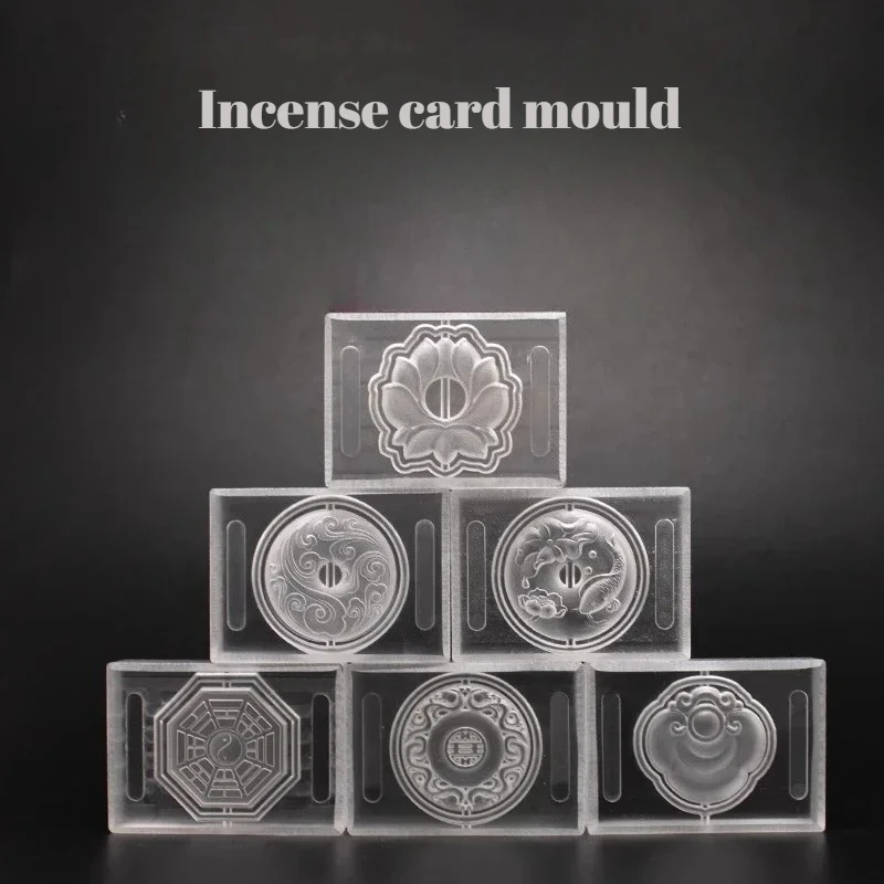23 Kinds of Xiangpai Molds,double-sided Acrylic Material,auspicious Clouds and Lotus Patterns,handmade DIY Accessories and Tools