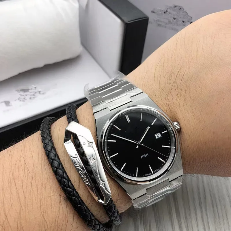 

Модные часы PRXCouple серии dayst137для мужчин и женщин, автоматические механические часы из нержавеющей стали с подсветкой