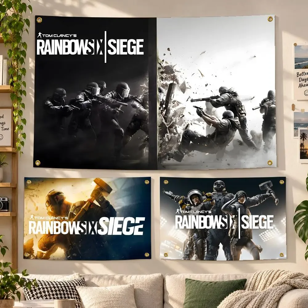 Game Rainbow Six Siege Tactical Flags Personalized Banner Flag Room Dorm Camping Picnic Garage Bar Outdoor Wall Decor