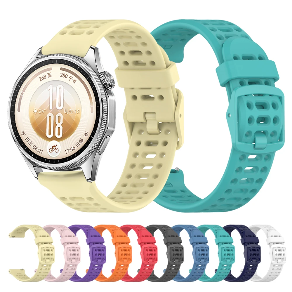 Silicone Strap For HUAWEI WATCH GT7 Pro/GT7 GT6 GT5 GT4 GT3 GT2 Band For Watch 5 4 3/GT 6 5 3Pro Soft Bracelet 20/22mm Watchband