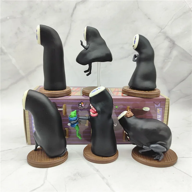 Thousand And Chihiro Anime Figure Faceless Man Chihiro Action Figures Statue Car Decoration PVC Model Toys For  Kids Gift
