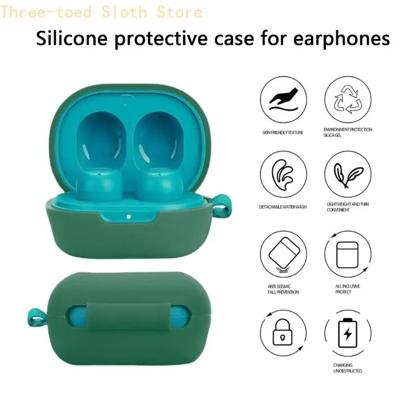 Kratzfester, hautwaschbarer Gehäuseschutz, rutschfeste Hülle für JLab JBuds Mini E74A – Detail 9