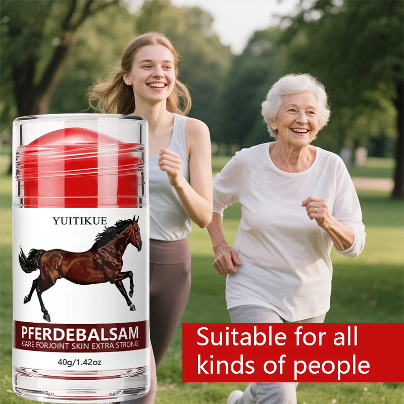 YUITIKUE Pferdebalsam Horse Balm Stick 40g Extra Strong Joint Skin Care Stick Portable External Body Skin Care Balm