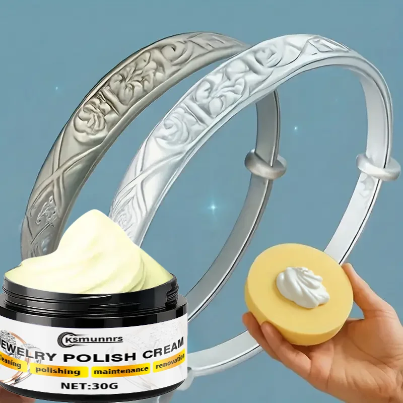 

Jewelry Polish, Jewelry Restoration Kit - Silvery & Golden Polishing Cream, Oxidation Paste, Essential for Gemstone Care