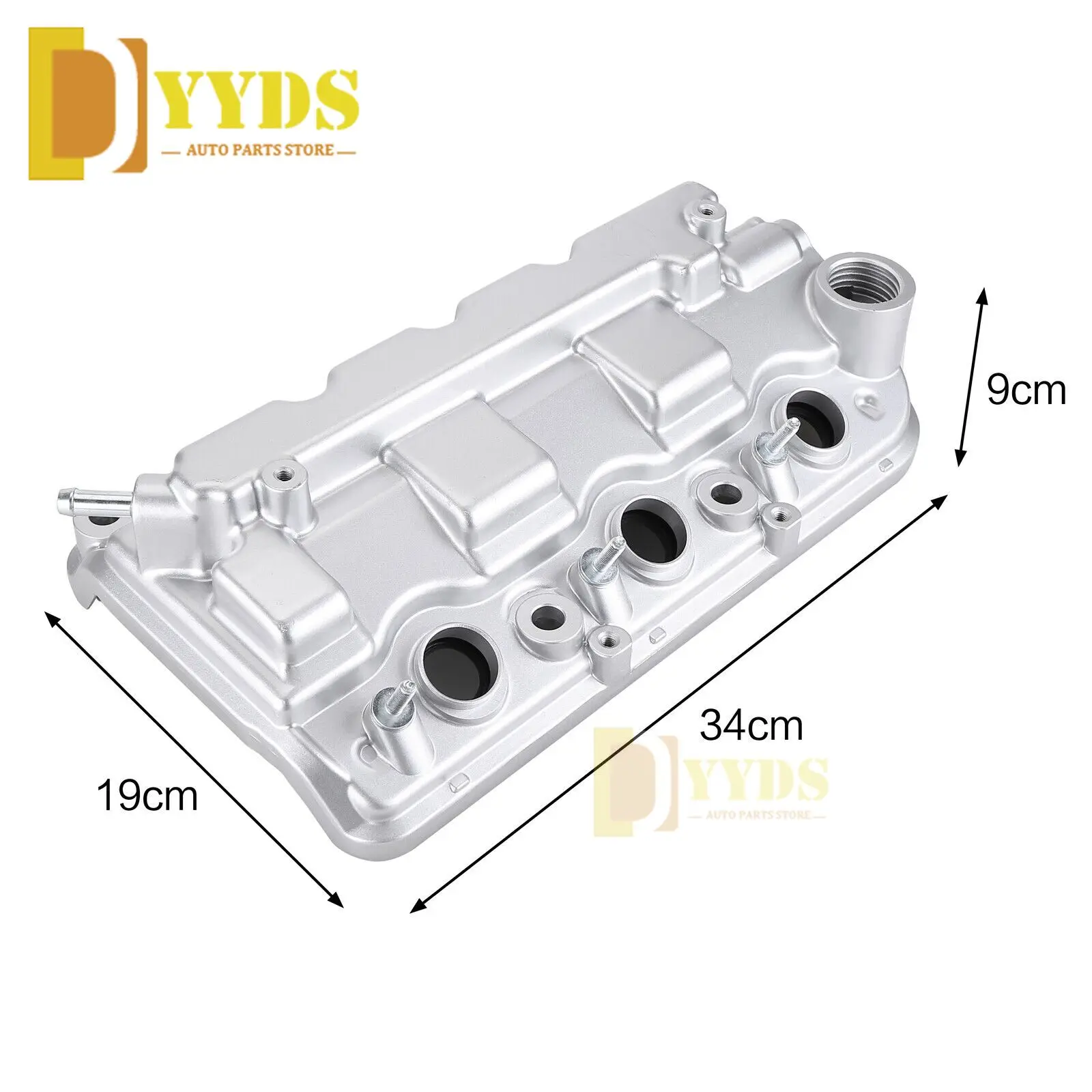 Aluminum Engine Valve Cover w/ Gasket  For Honda Accord V6 Odyssey Pilot Acura MDX SOHC 3.7L Rear OEM：12310R70A10 12320R70A00