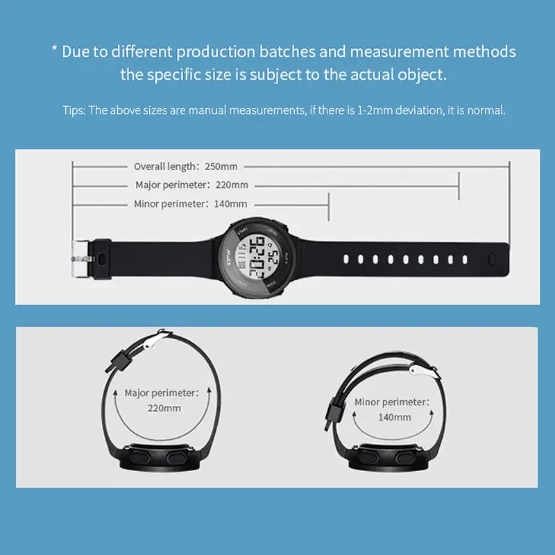2025, LED-Armbanduhr für Damen und Herren, wasserdichte digitale Sportuhr mit Kalender, Alarm, Stoppuhr, Funktionen von Luxusdesign