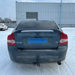 For Volvo S40 Spoiler Carbon Fiber /FRP Material Car Rear Wing Unpainted and Primer Color Rear Spoiler 2006-2013
