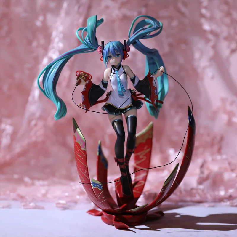 

26CM Hatsune Miku EXPO2019 Concert Anime Action Figure Kawaii Pvc Peripheral Model Doll Figurals Collect ornaments Toys gifts