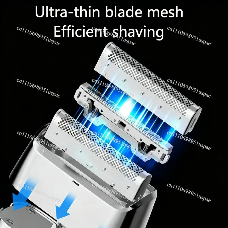 For Electric razor, three-knife head, reciprocating type, men's travel, portable razor, charging, whole body waterproof.
