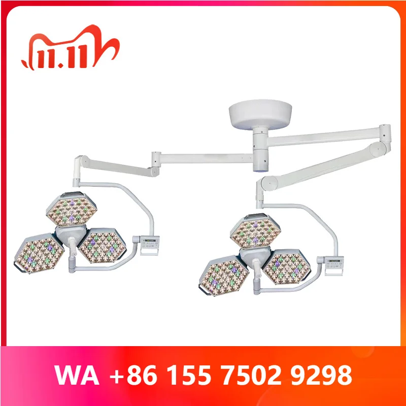 MN-OL3+3 Medical LED Double Head Operating Shadowless , iling Mounted Light for or & Aesthetic Clinics