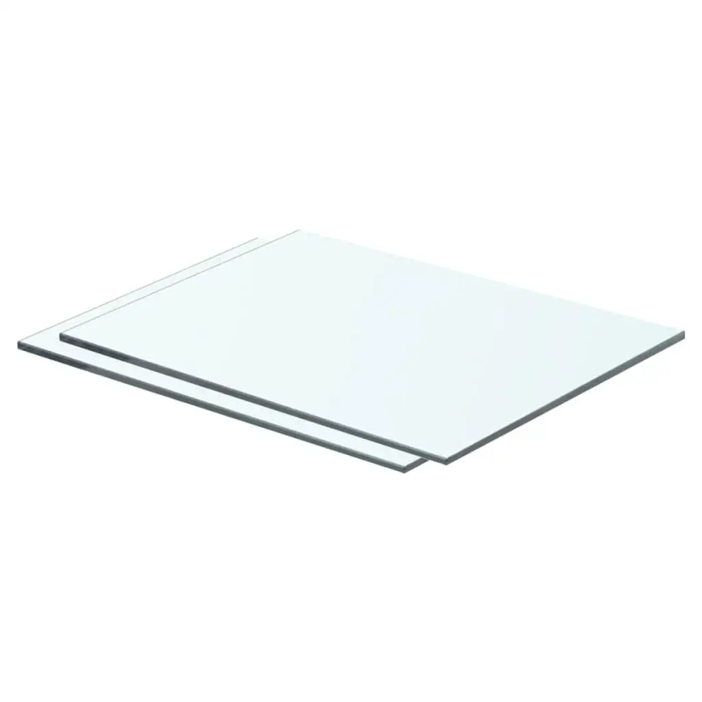 Transparante glazen planken 40x25cm Set van 2 Veelzijdige oplossingen voor thuisopslag Display Rack Decor