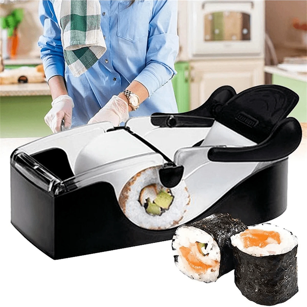 1pc Sushi Maker Roller Equipment Perfect Roll Sushi Machine DIY Easy Kitchen Magic Gadget Kitchen Accessories Non Stick For