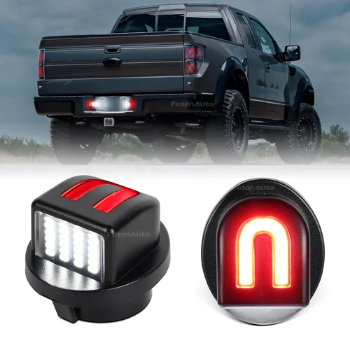 Imagen 2 del producto Luz LED de matrícula, lámpara de etiqueta trasera de 6000K, blanca, para Ford F-150 F-250 F-350 Explorer Ranger Lincoln Mark LT