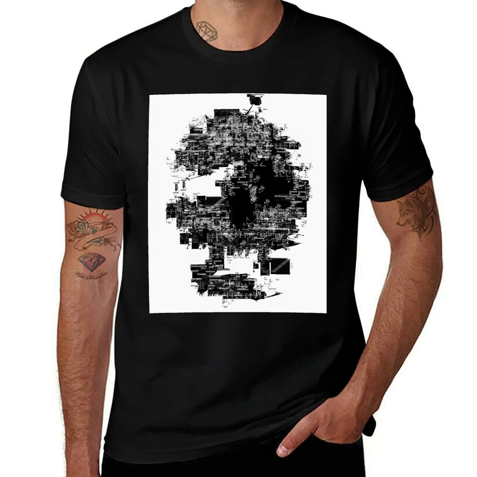 الجمجمة ماكس/MSP التصحيح No1 تي شيرت تي شيرت رجل عادي تي شيرت مصمم تي شيرت رجل تي شيرت غير رسمي