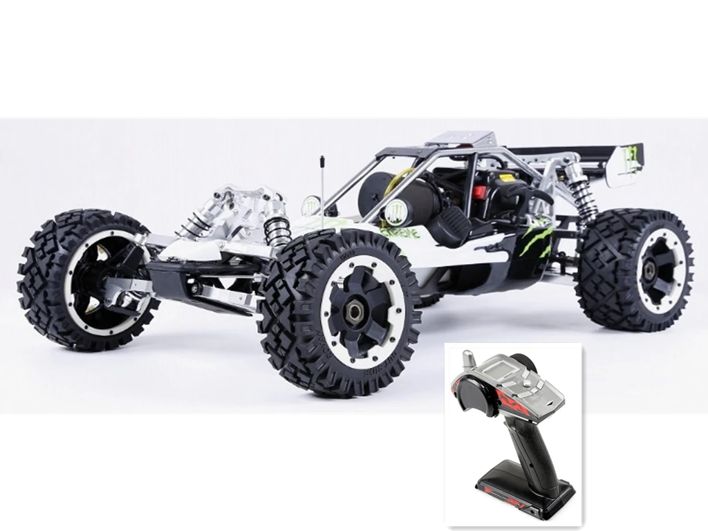 1/5 RC CAR Off-road 36CC powerful 2t Gasoline Engin 2.4G Radio Control Rovan BAJA 5B with Symmetrical steering