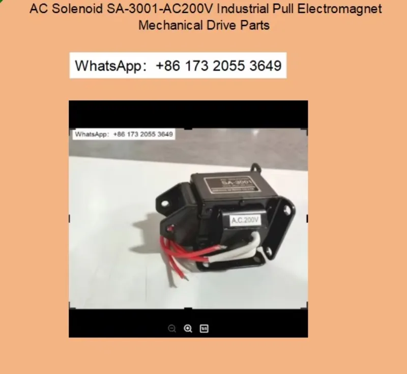 AC Solenoid SA-3001-AC200V Industrial Pull Electromagnet Mechanical Drive Parts