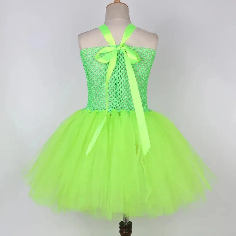 Mike Wazowski Halloween Costume for Kids Carnival Party Dresses Green Funny Monsters Cosplay Girls Cartoon Tutu Princess Dress