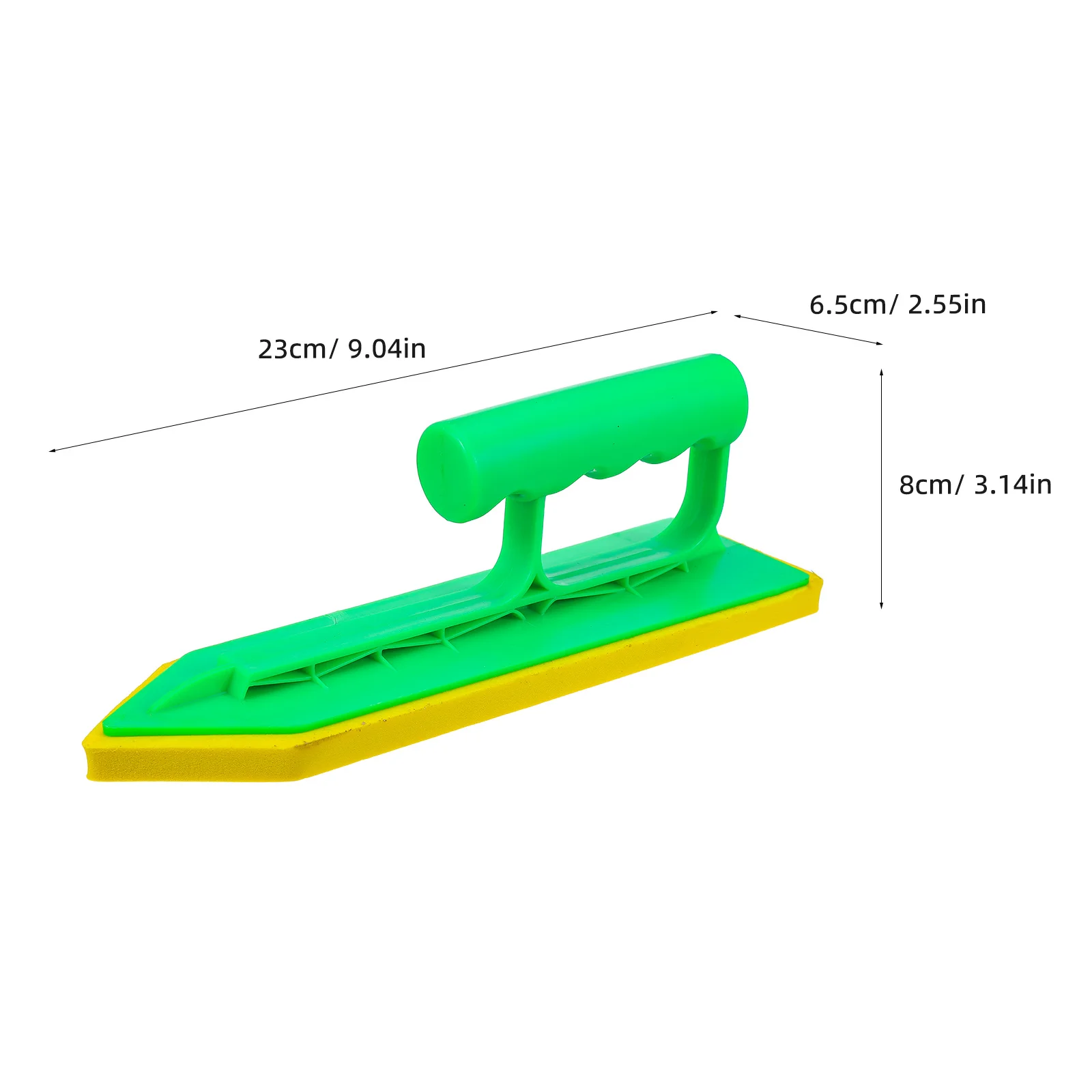 أداة تعويم للبلاط 9.04X3.14X2.55In مجرفة بلاستيكية تعويم لينة إيفا الإسفنج وسادة السلس الجص تطبيق غير عصا سهلة التنظيف #4
