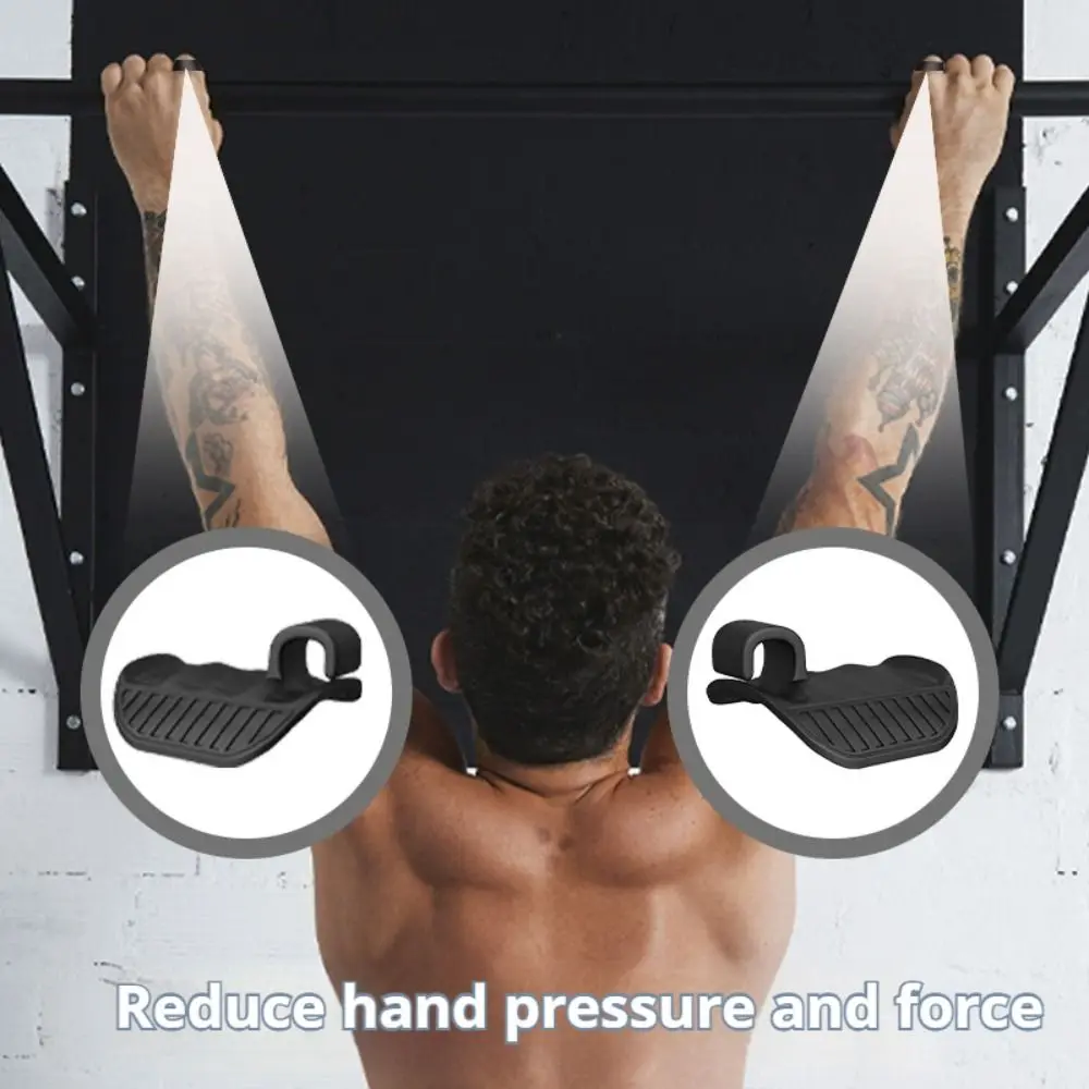 1 Pair Anti-slip Fitness Palm Power Pad Thicken Ergonomic Grip Strength Trainer Soft Silicone Dumbbel Training Handle Men Women #3