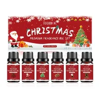 Christmas‑themed Fragrance Essential Oil Set, Natural and Long‑lasting Scent for Cozy Atmosphere At Home, Office and Festive Occasions