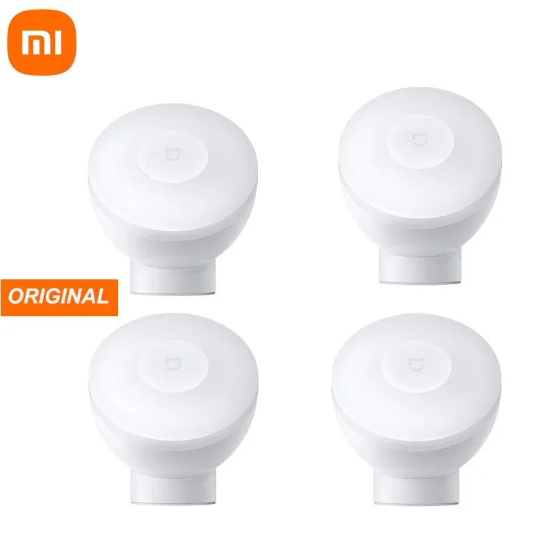 Xiaomi Mijia LED-Induktions-Nachtlicht, 2-Lampe, einstellbare Helligkeit, Infrarot-Sensor für den menschlichen Körper mit Magnetfuß