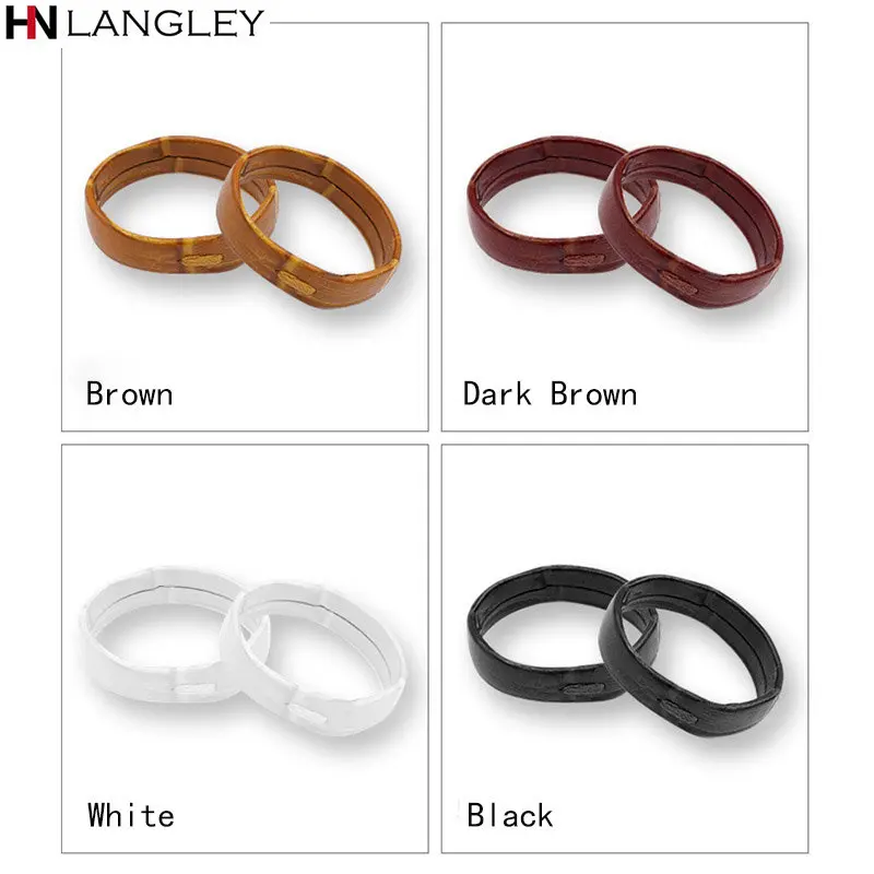 Leather Watch Bracelet Ring Loop Buckle Watchband Keeper Loop 14 16mm 18mm 20mm 22mm 24mm 26mm Holder Retainer Accessories 2pcs