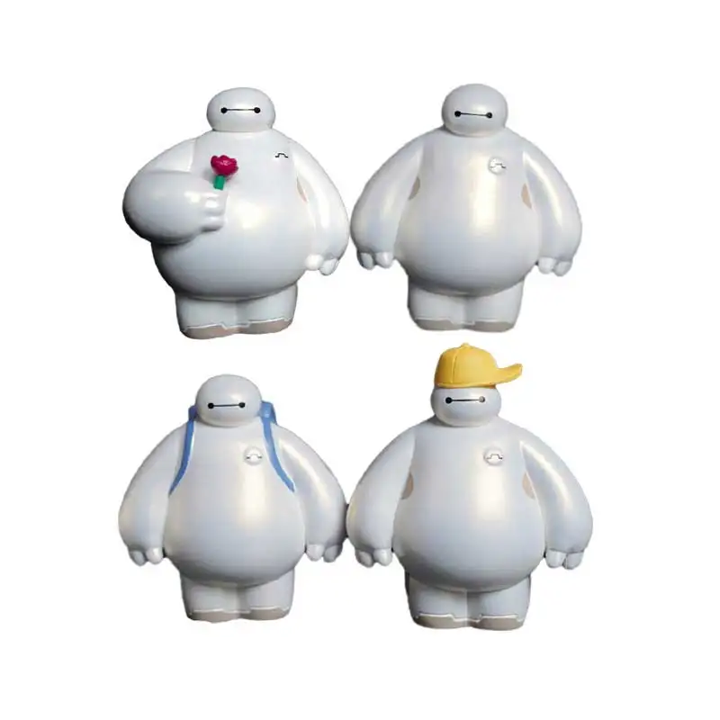 ขนาดใหญ่ลายการ์ตูนฮีโร่6 Baymax คนอ้วน16ซม. ของเล่นหุ่นอนิเมะตุ๊กตาพีวีซีตุ๊กตาขยับแขนขาได้แบบจำลองห้องของเล่นตกแต่ง