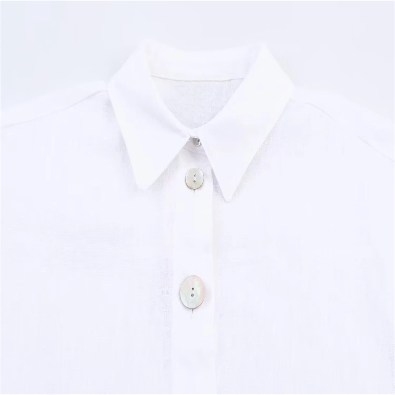 Chemise en chanvre à revers pour femmes, polyvalente, à la mode, simple boutonnage, boutons d'épissure, Design, nouvelle chemise