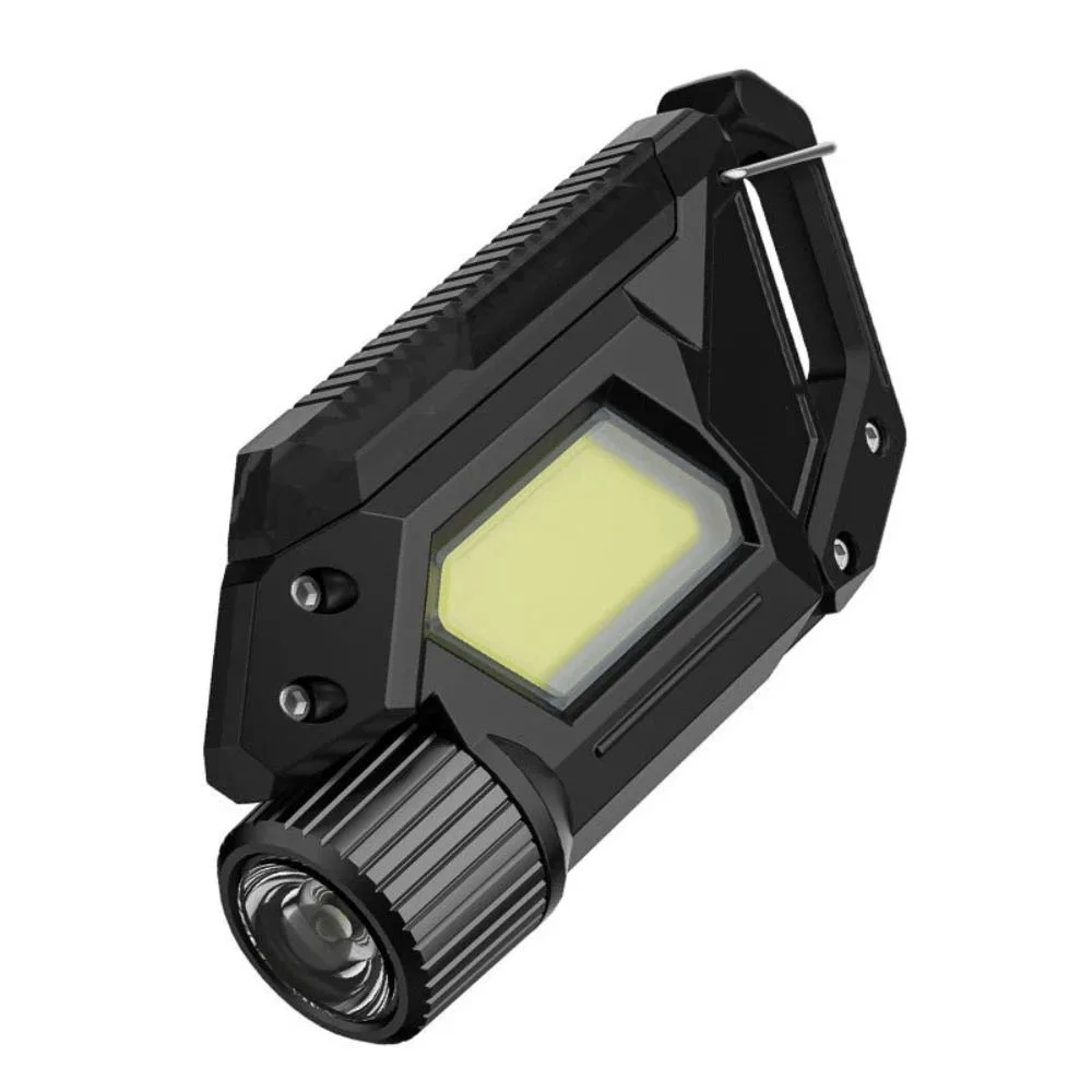 2 in 1 Design Mini Flashlight Long Lasting Battery Built In Rechargeable Battery Portable Work Light Lightweight