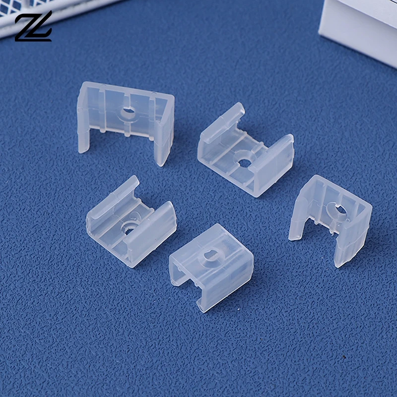 50Pcs Led Connector Fix Plastic Clips Mounting Fixing On Wall For 8/10/12/14/17/18/20MM RGB 5730/5050/2835 Strip Light