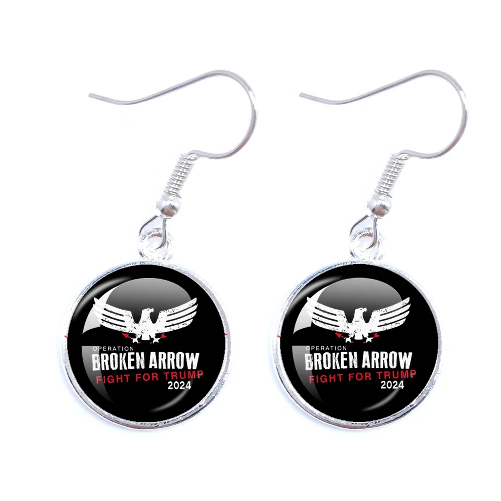 Trump 2024 Flag Earrings Keep America Great Donald For President USA  Earrings For Fans Gift Jewelry