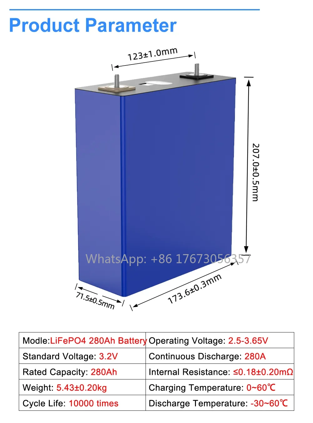 10000 Cycle Hithium 280AH LiFePO4 Cell 3.2v Prismatic Solar Lithium Ion Batteries 280Ah LiFePO4 Energy Storage Battery