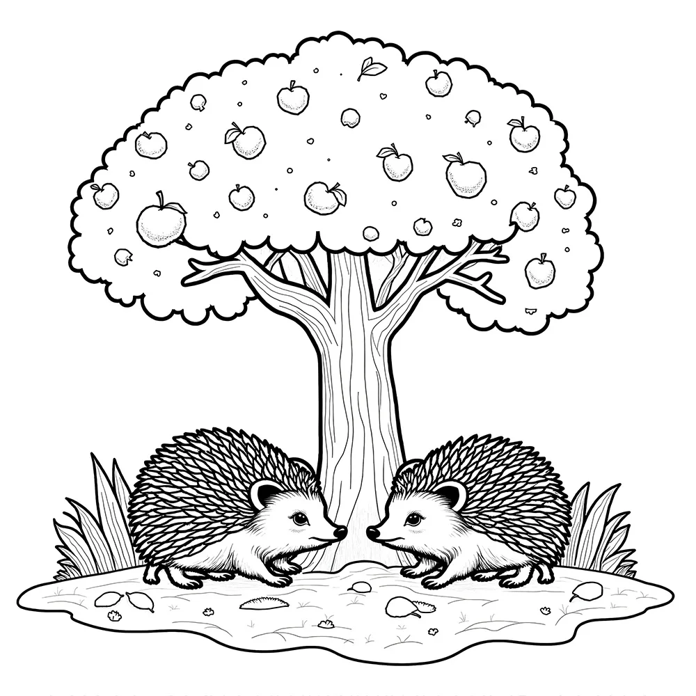 THE HEDGEHOGS Patterns Coloring Book for Adults Cute Drawing Book Perfect Gift for Party and Birthday