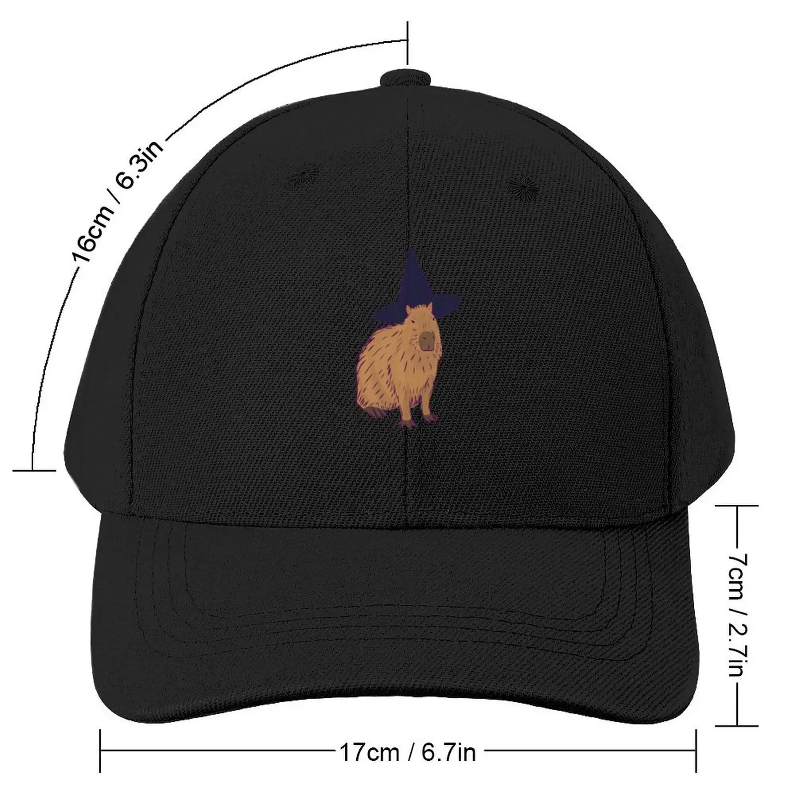 Capybara Witch Baseball Cap cute summer hat dad hat Men's Women's