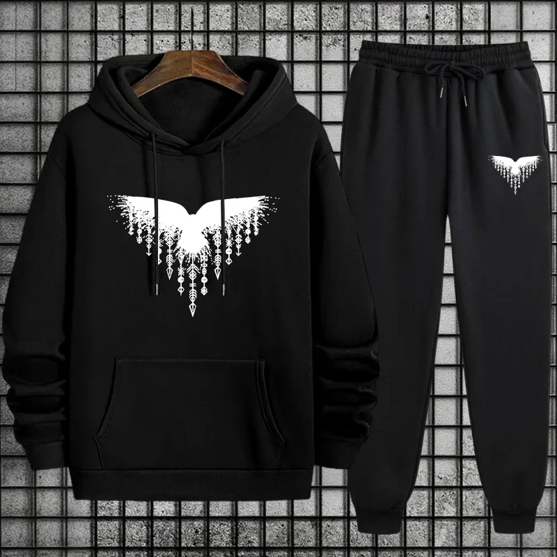 2025 Hot Sale Men's Tracksuit Sweatshirt and Jogger Pants Urban Casual Fashion Sportswear Fall/winter Outfit