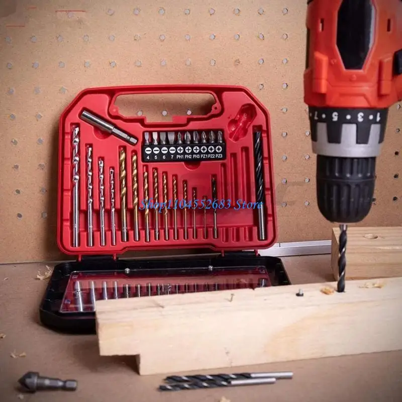 

Y6GD Portable High Speed Steel Twist Drill Bit Set with for Cast Iron Hard Metal