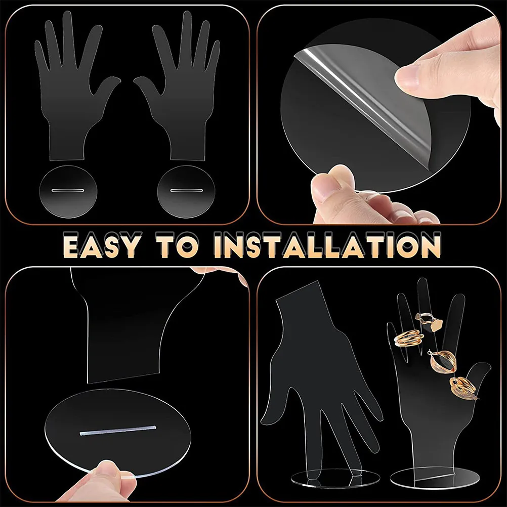 

Прозрачная подставка для браслетов, дизайнерская подставка для колец, декоративный креативный держатель для украшений для дома, ювелирного магазина, выставок