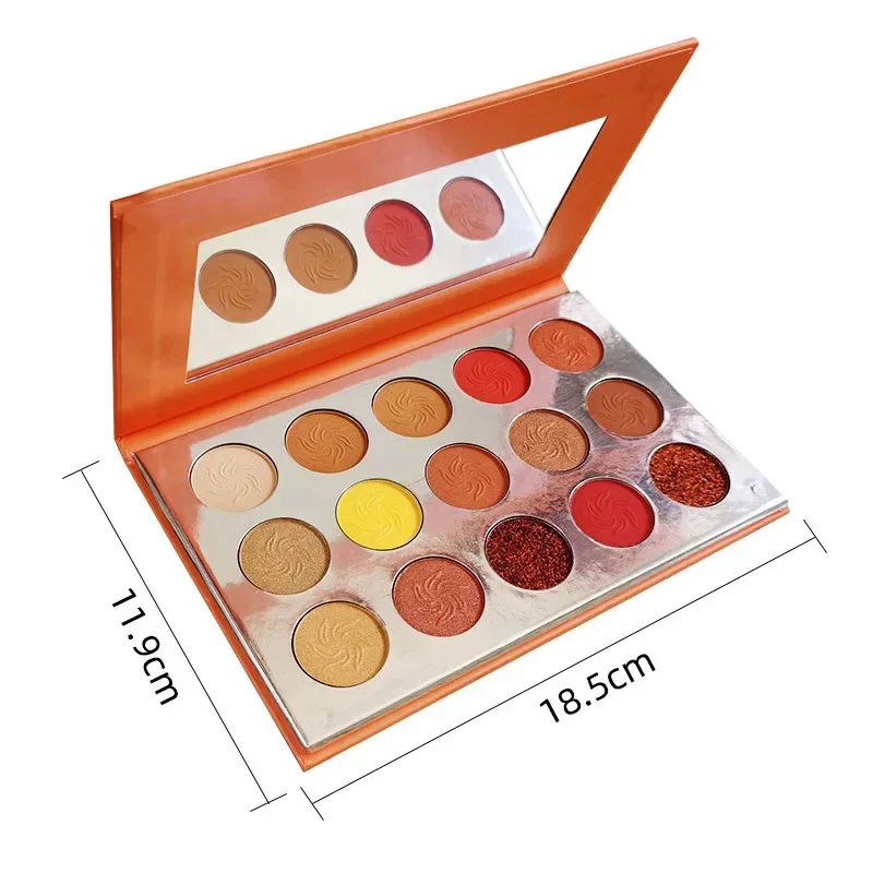 15 Colors Christmas Makeup Gliltter Eyeshadow Palette Professional Matte Pigment Eye Makeup Long Lasting Shimmer Cosmetics Gift