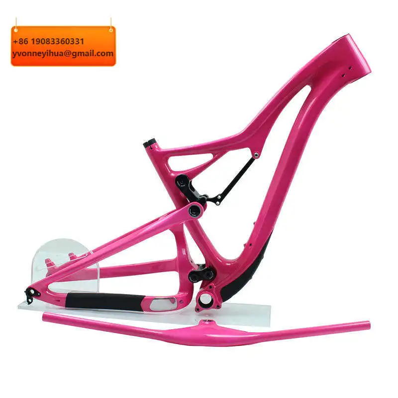 

Новинка 2024 года: Карбоновая рама для велосипеда с полной подвеской, внутренней проводкой, сквозной осью, креплением для крепления гидравлических тормозов, модель T800, китайское производство.