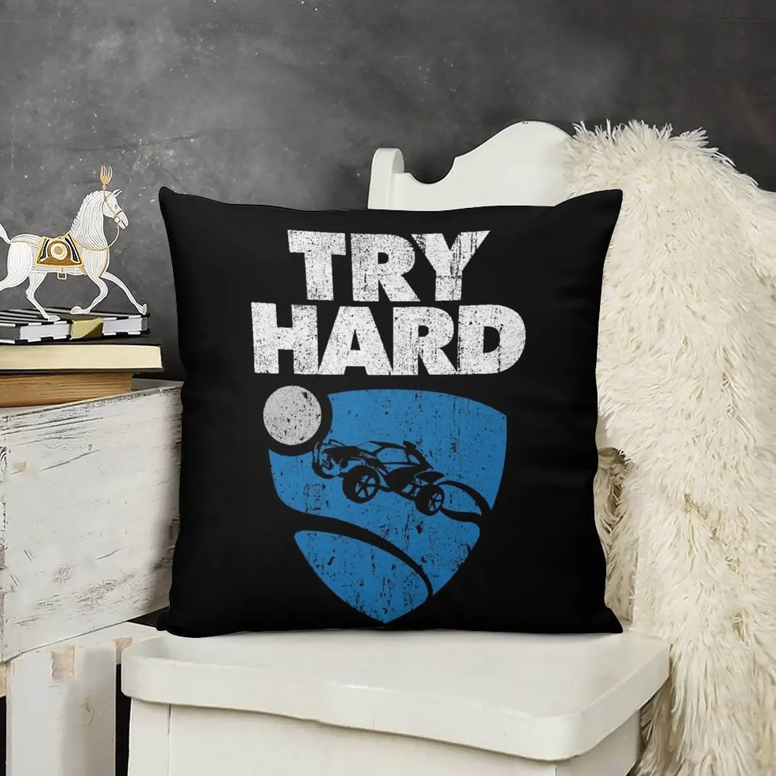 

RL TryHard Throw Pillow Cushion Cover For Sofa Embroidered Cushion Cover pillowcases for sofa cushions pillow