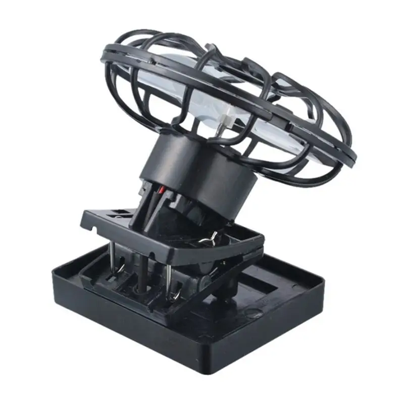 

B07B-2PCS Portable Mini Solar Powered Fan Clip Climbing Cooling Fan Camps Wilderness Summer Hand Held Hat Cap Fan