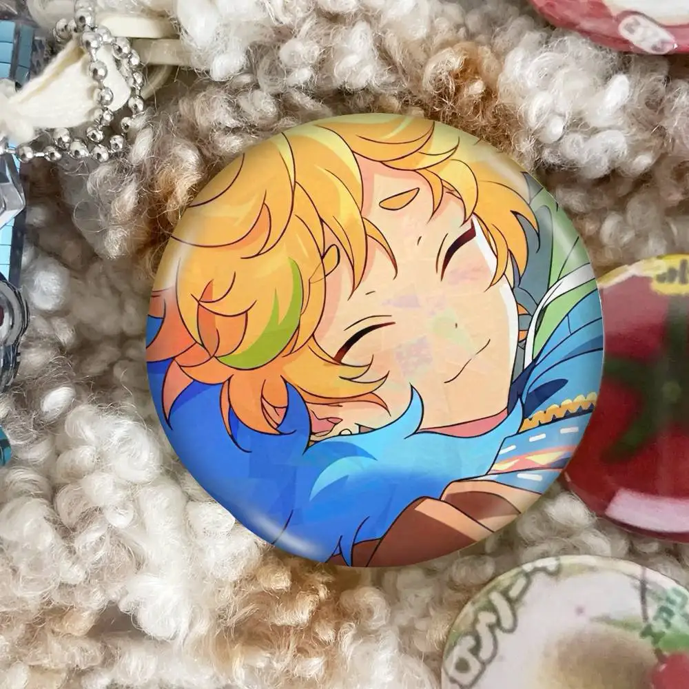 Sora Harukawa Anime Figure Badges 25 32 44 58 75 Mm Round Cosplay Pin Bag Decor Fans Collect Friends Gifts Brooch Souvenir view 6