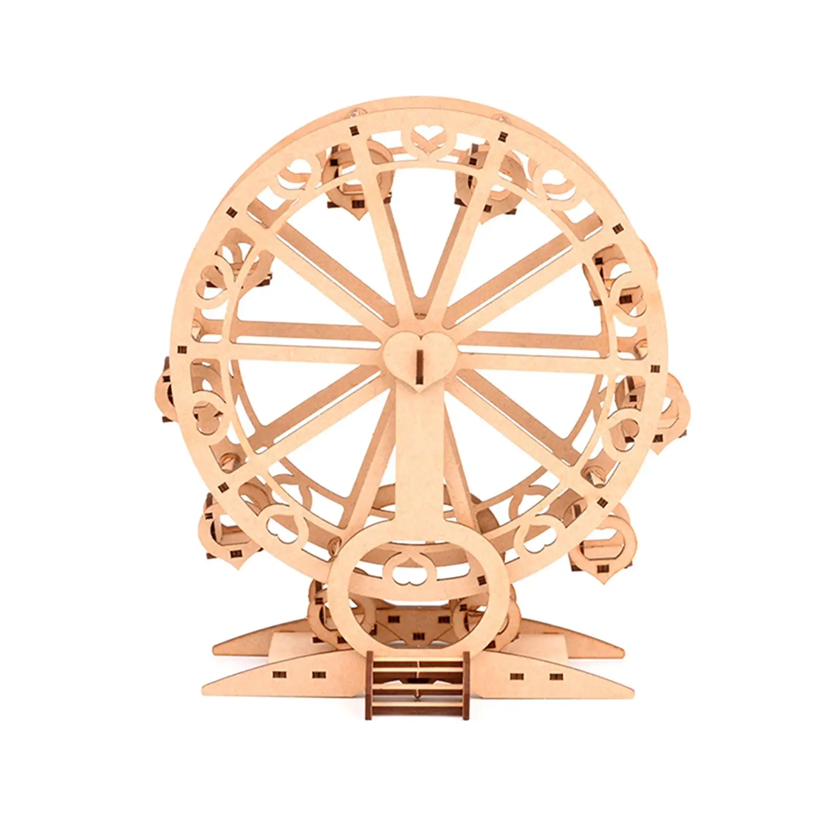 3D Ferriswheel Wheel Puzzle Toys Unfinished DIY Crafts Birthday Gifts Home